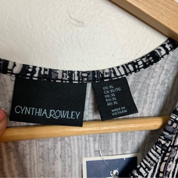 Cynthia Rowley Womens Print Tank Dress Size XL Multicolor Sleeveless Rayon Blend - Picture 5 of 5